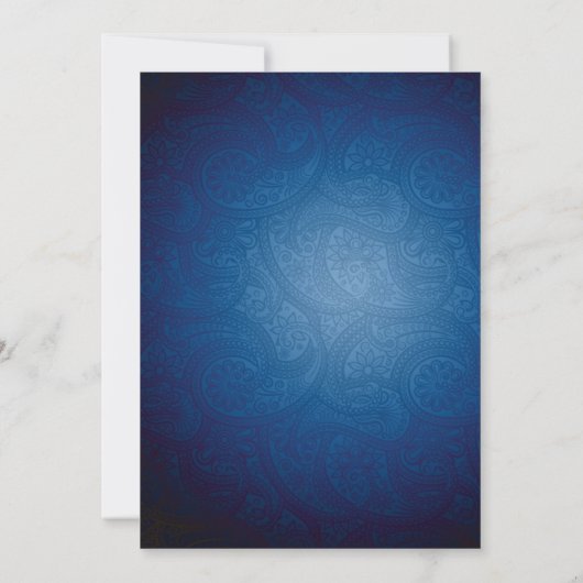 Blauwe Jean & Gele Zonnebloem Uitnodiging (Achterkant)