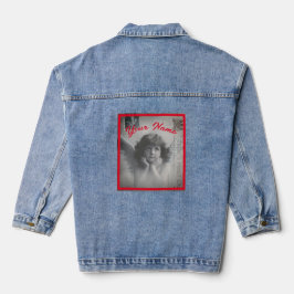 BLAUWE JEAN JAS ENGEL MET NAAM DENIM JACKET