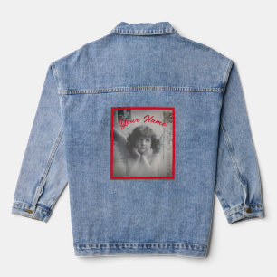 BLAUWE JEAN JAS ENGEL MET NAAM DENIM JACKET