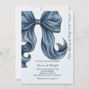 Blauwe jeans baby baby shower kaart