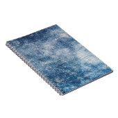 Blauwe jeans denim, getextureerde achtergrond. notitieboek (Rechterzijde)