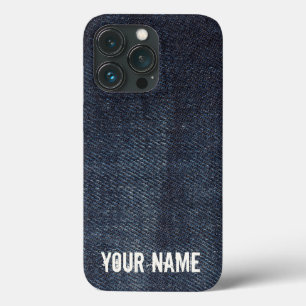 Blauwe jeans  Denim-structuur iPhone 13 Pro Hoesje