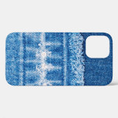 Blauwe jeans denim textuur Case-Mate iPhone case (Achterkant (horizontaal))