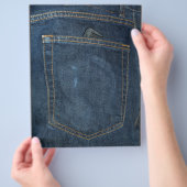 Blauwe jeans denim zak flyer (Hand)