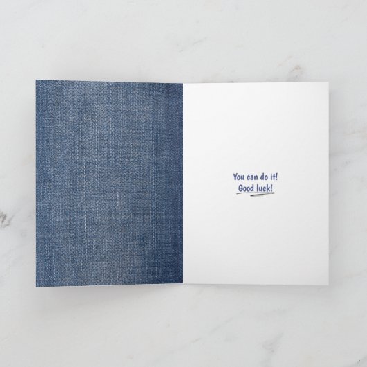 Blauwe jeans dieet motivatie kaart (Binnen)