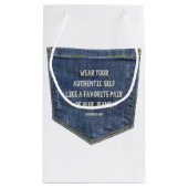 Blauwe Jeans Klein Cadeauzakje (Achterkant)