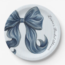 Blauwe jeans strik huwelijksuitnodiging