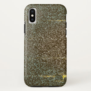 Blauwe jeans textuur (grunge) iPhone x hoesje