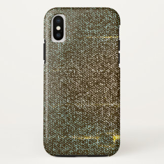 Blauwe jeans textuur (grunge) iPhone x hoesje