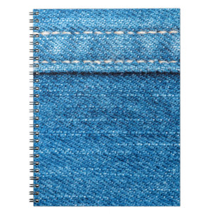 Blauwe jeans textuurachtergrond. notitieboek