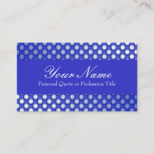 Blauwe Jelly Polka Dot Visitekaartjes
