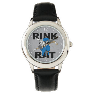 Blauwe Jeugd Hockey Rink Rat Hockey Speler Horloge