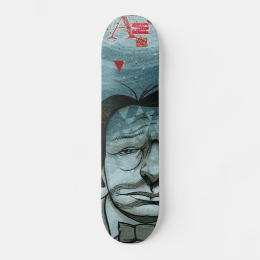 Blauwe Jongen Skateboard (Voorkant)