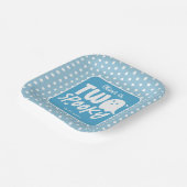 Blauwe Jongen Twee Spooky Halloween 2e Verjaardag Papieren Bordje (Gebogen)