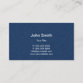 Blauwe jood en Visitekaartje van leder (Achterkant)