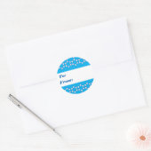Blauwe Joodse ster cadeau labels (Envelop)
