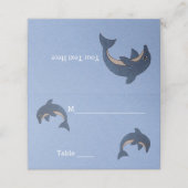 Blauwe Jumping Dolfijnen Witte Maagjes (Buitenkant ongevouwen)