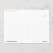 Blauwe jurk briefkaart (Achterkant)