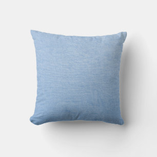 Blauwe jute linnen kussen