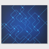 Blauwe kaart cadeaupapier (Vlak)