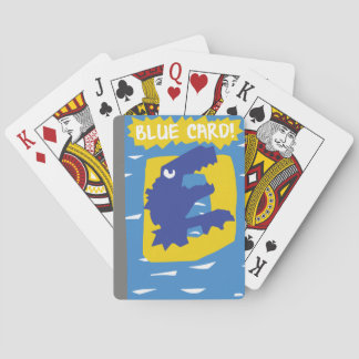 Blauwe kaart! pokerkaarten