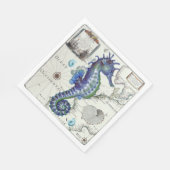 blauwe kaart servetten (Hoek)