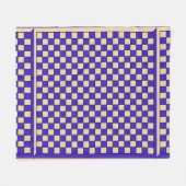 Blauwe kaas fleece deken (Voorkant (Horizontaal))