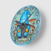 Blauwe kabouter ronde klok (Hoek)