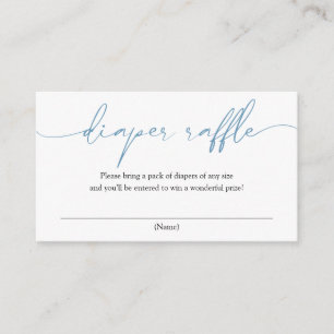 Blauwe kalligrafie, luierbehuizing informatiekaartje