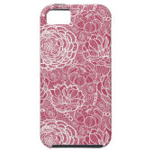 Blauwe kant blokachtergrond Case-Mate iPhone case (Achterkant)