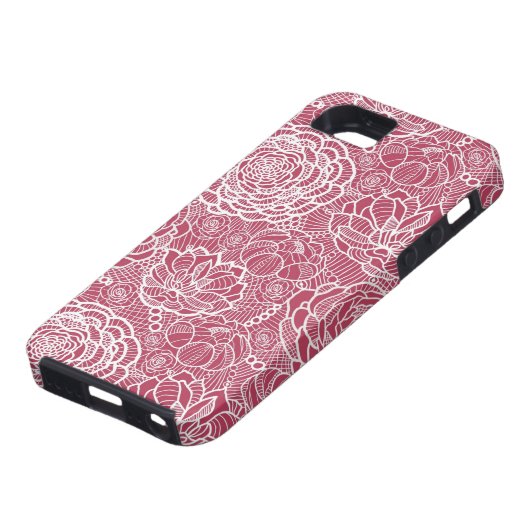 Blauwe kant blokachtergrond Case-Mate iPhone case (Onderkant)