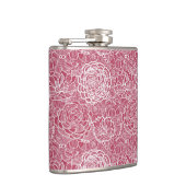 Blauwe kant blokachtergrond heupfles (Rechts)