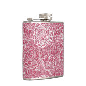 Blauwe kant blokachtergrond heupfles (Rechts)