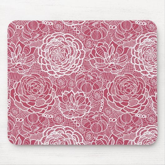 Blauwe kant blokachtergrond muismat (Voorkant)