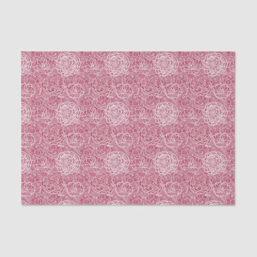 Blauwe kant blokachtergrond tissuepapier (Voorkant)