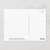 Blauwe kap met pinda's briefkaart (Achterkant)