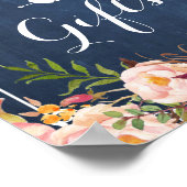 Blauwe karton, Kaarten en cadeaubonnen Poster (Hoek)