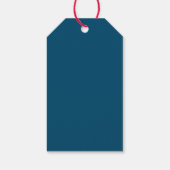Blauwe kat Aangepaste kleuren   Cadeaulabel (Achterkant)
