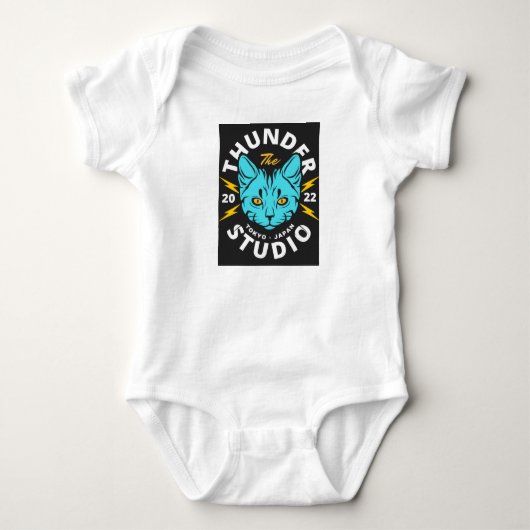 BLAUWE KAT ALS TIJGER ROMPER (Voorkant)
