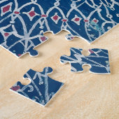 Blauwe kat kunst puzzel (Zijkant)