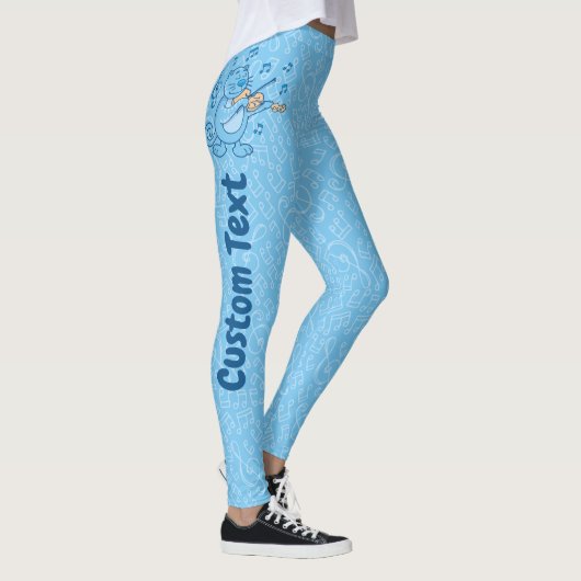 Blauwe kat met gewelddadige Leggings (Rechts)