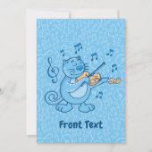 Blauwe kat met uitnodiging tot geweld (Voorkant)