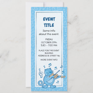 Blauwe kat met uitnodiging tot geweld