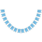 Blauwe kat met Violin Bunting Flags Vlaggetjes (Alle)