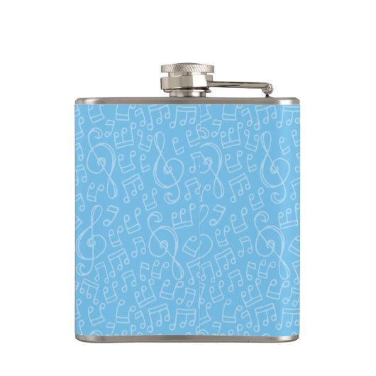 Blauwe kat met Violin Hip Flask Heupfles (Achterkant)