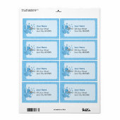 Blauwe kat met Violin Label (Full Sheet)