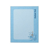 Blauwe Kat Met Viool Notitieblok (Gedraaid)