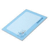 Blauwe Kat Met Viool Notitieblok (Schuin)