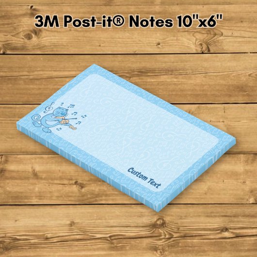 Blauwe Kat met Vioolnotities Post-it® Notes