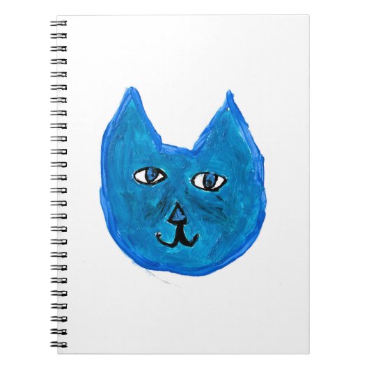 Blauwe kat notitieboek (Voorkant)